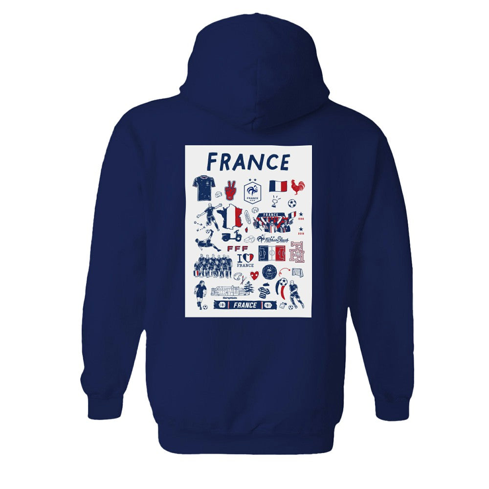 France National Team Vive La Fete Women's Impressions Artwork Hoodie