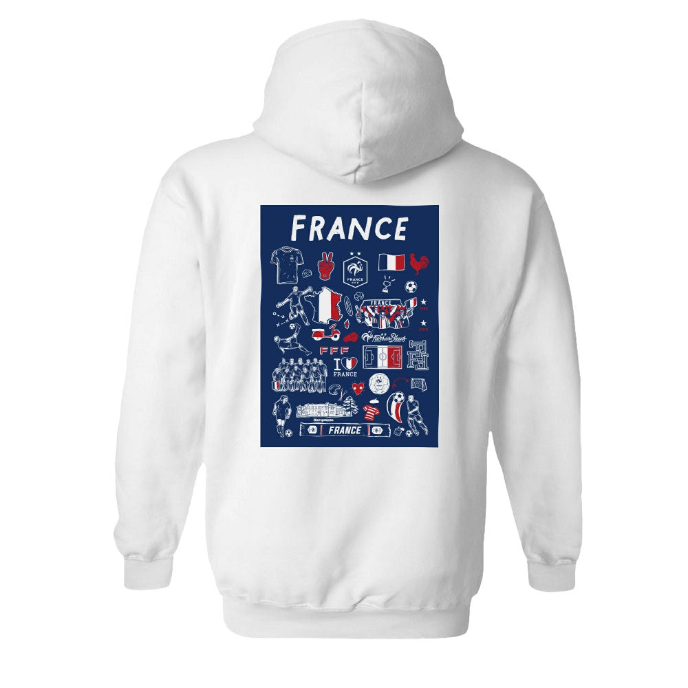 France National Team Vive La Fete Women's Impressions Artwork Hoodie