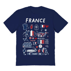 France National Team Vive La Fete Women's Impressions Artwork Fitted T-Shirt