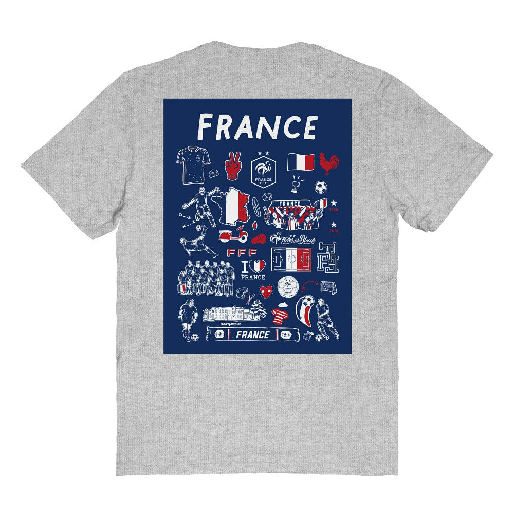 France National Team Vive La Fete Women's Impressions Artwork Fitted T-Shirt