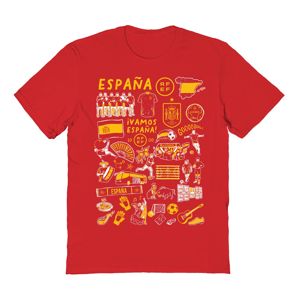 Spain National Team Vive La Fete Women's Impressions Artwork Fitted T-Shirt
