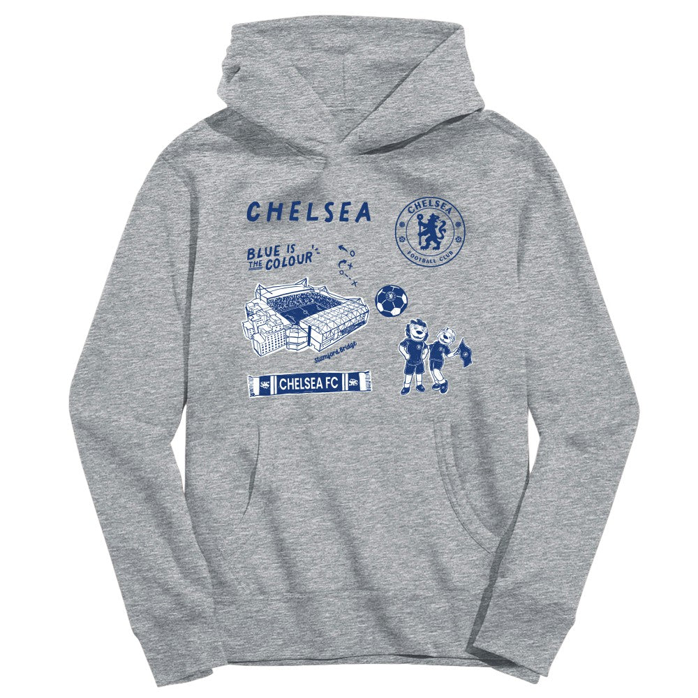 Chelsea Vive La Fete Youth Impressions Icons Hoodie
