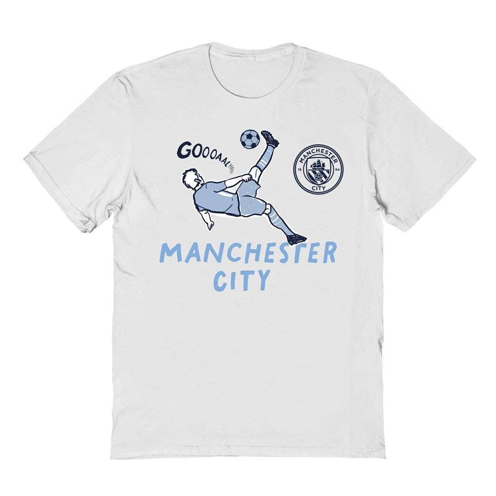 Manchester City Vive La Fete Youth Chilena Style T-Shirt