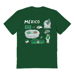 Mexico National Team Vive La Fete Youth Impressions Icons T-Shirt