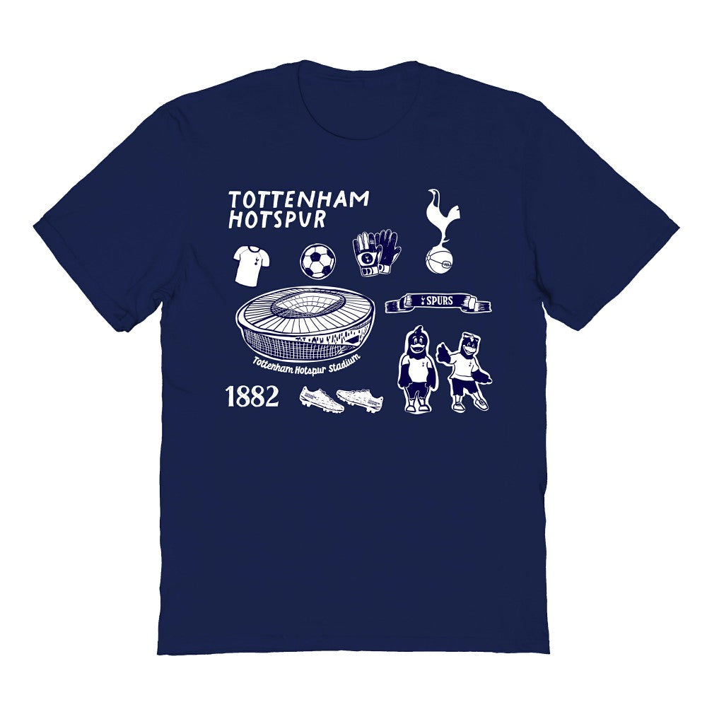 Tottenham Hotspur Vive La Fete Youth Impressions Icons T-Shirt