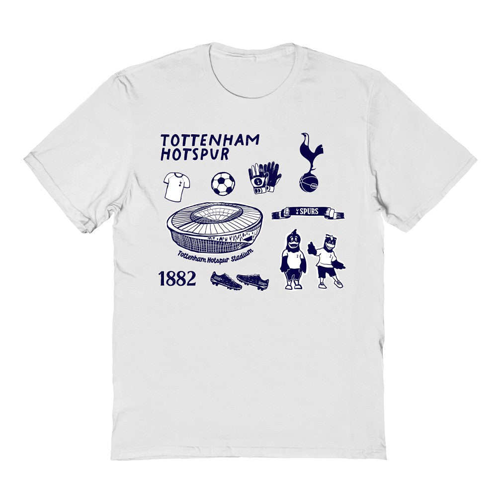 Tottenham Hotspur Vive La Fete Youth Impressions Icons T-Shirt