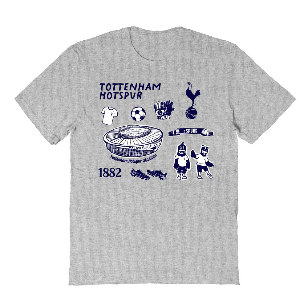Tottenham Hotspur Vive La Fete Youth Impressions Icons T-Shirt