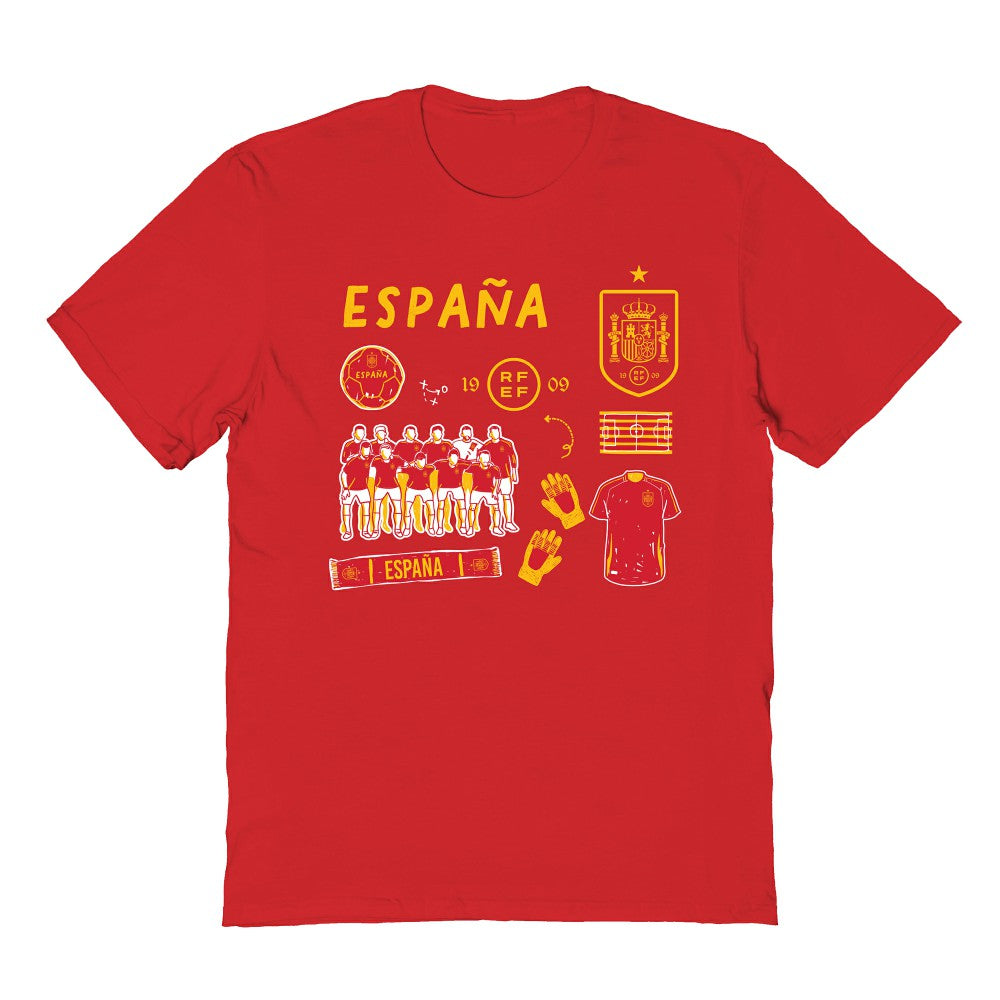 Spain National Team Vive La Fete Youth Impressions Icons T-Shirt