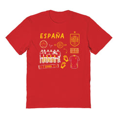 Spain National Team Vive La Fete Youth Impressions Icons T-Shirt