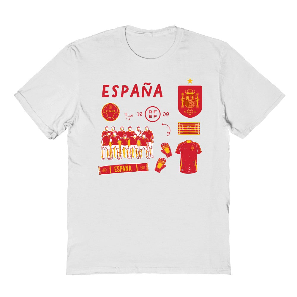 Spain National Team Vive La Fete Youth Impressions Icons T-Shirt