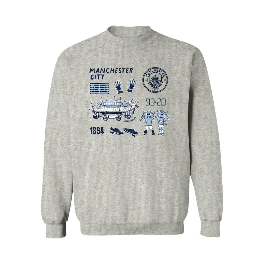 Manchester City Vive La Fete Women's Impressions Icons Sweatshirt