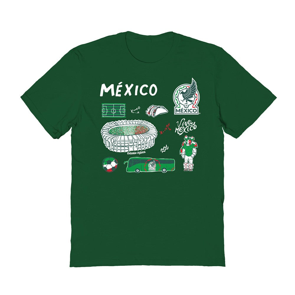 Mexico National Team Vive La Fete Women's Impressions Icons T-Shirt