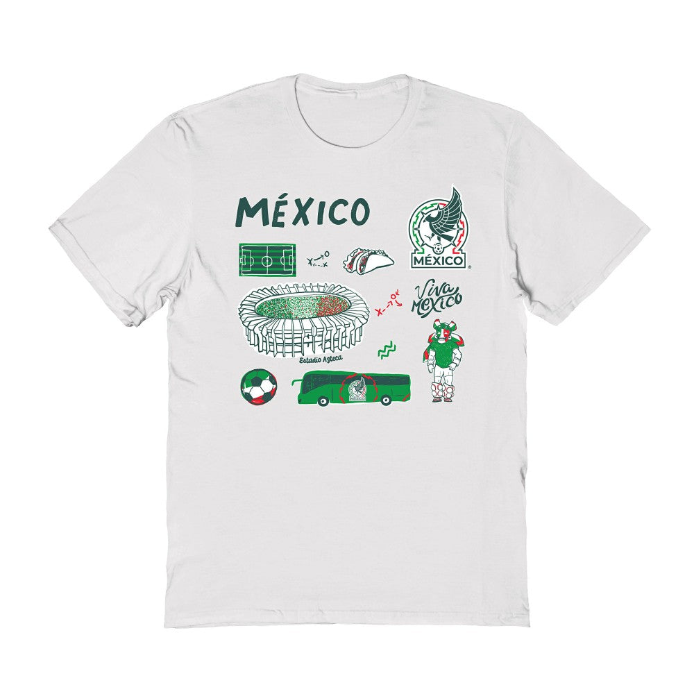 Mexico National Team Vive La Fete Women's Impressions Icons T-Shirt
