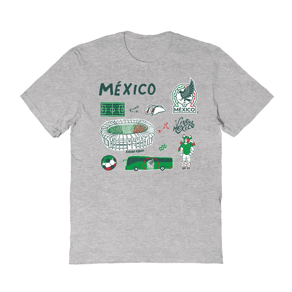 Mexico National Team Vive La Fete Women's Impressions Icons T-Shirt