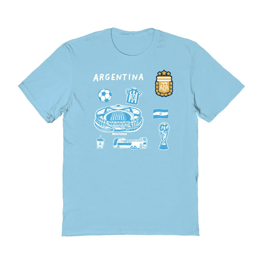 Argentina National Team Vive La Fete Women's Impressions Icons T-Shirt