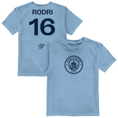 Rodri Manchester City Vive La Fete Youth Player Name & Number Color Badge T-Shirt