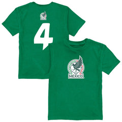 Edson Álvarez Mexico National Team Vive La Fete Youth Player Name & Number Color Badge T-Shirt