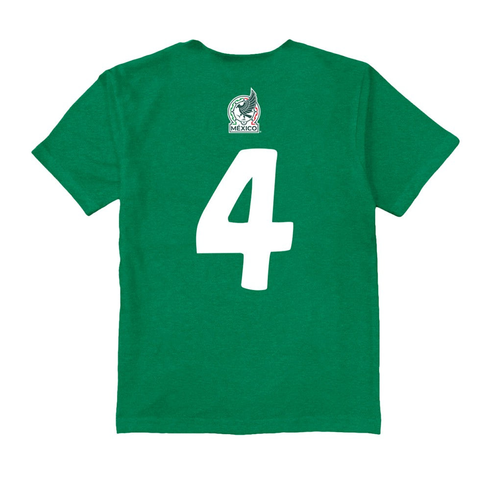 Edson Álvarez Mexico National Team Vive La Fete Youth Player Name & Number Color Badge T-Shirt