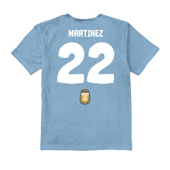 Lautaro Martinez Argentina National Team Vive La Fete Youth Player Name & Number Chilena Style T-Shirt