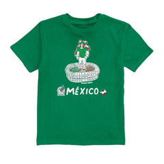 Raúl Jiménez Mexico National Team Vive La Fete Youth Player Name & Number Stadium Style T-Shirt