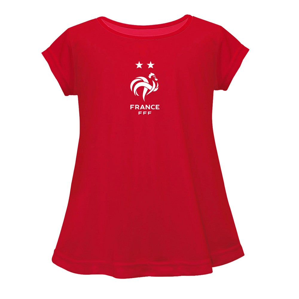 France National Team Vive La Fete Girls Youth Color Badge A-Line Top