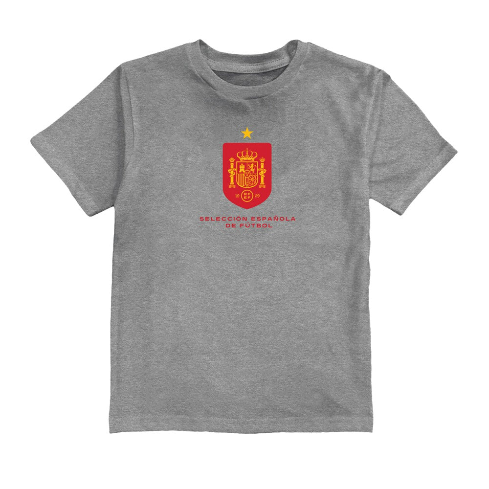 Spain National Team Vive La Fete Youth Color Badge T-Shirt