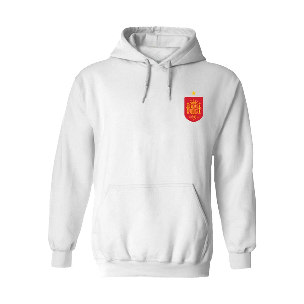 Spain National Team Vive La Fete Women's Color Badge Fleece Hoodie