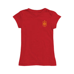 Spain National Team Vive La Fete Girls Youth Impressions Artwork Fitted T-Shirt