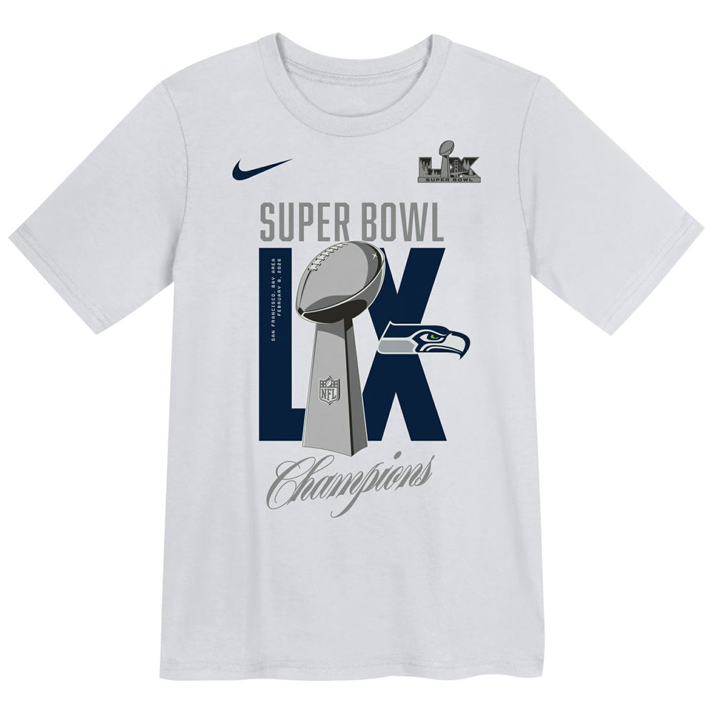 Preschool Super Bowl LX Champions Heavy Chill T-Shirt - Seattle Seahawks T-shirts