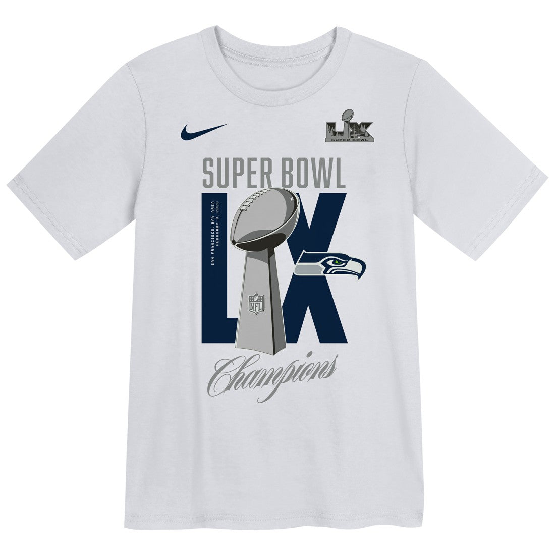 Preschool Super Bowl LX Champions Heavy Chill T-Shirt - Seattle Seahawks T-shirts