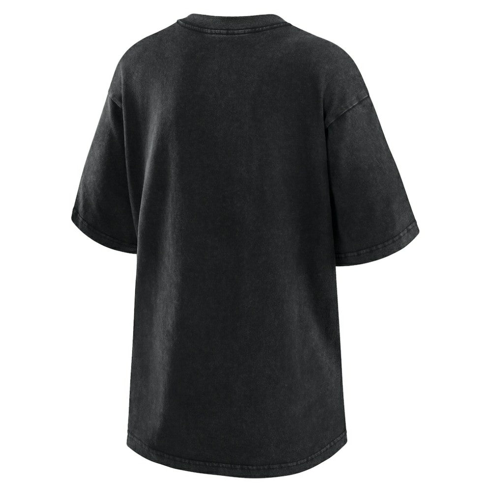 Black San Diego Padres WEAR by Erin Andrews Women's Oversized Boyfriend T-Shirt