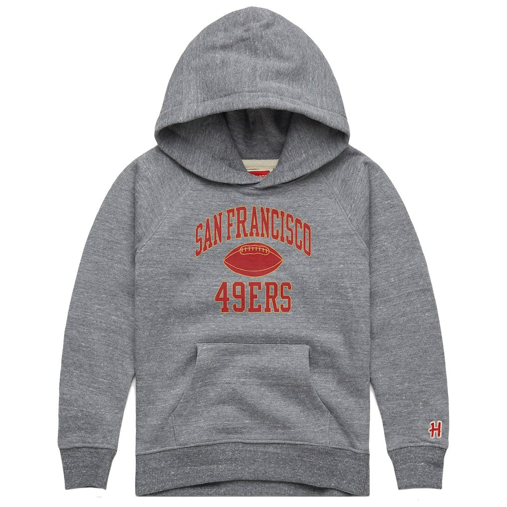 Homage Youth Gridiron Tri-Blend Hoodie - San Francisco 49ers Hoodies