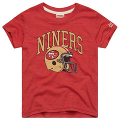 Homage Youth Helmet Retro Tri-Blend T-Shirt - San Francisco 49ers T-shirts