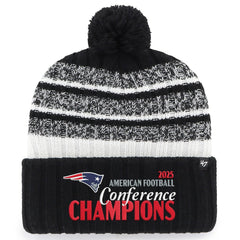 '47 2025 AFC s Tavern Cuffed Knit Hat with Pom - New England Patriots Hats