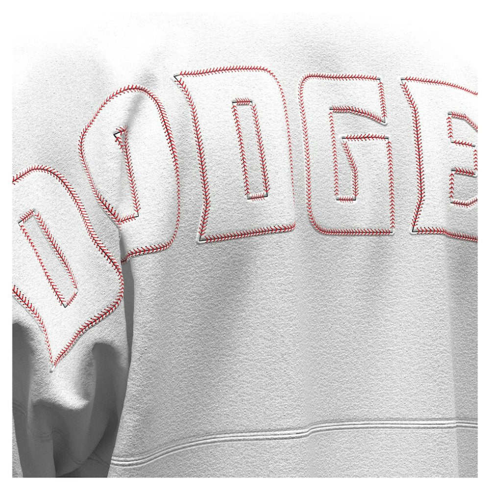White Los Angeles Dodgers Fanatics Women's Baseball Stitch Spirit Jersey Long Sleeve T-Shirt