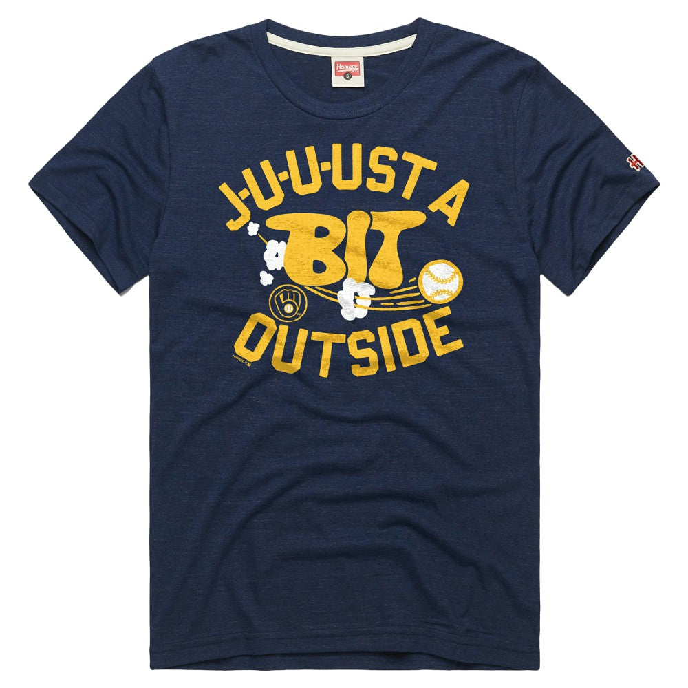 Navy Milwaukee Brewers Homage Tri-Blend Hyperlocal T-Shirt