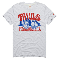 Ash Philadelphia Phillies Homage Tri-Blend Hyperlocal T-Shirt