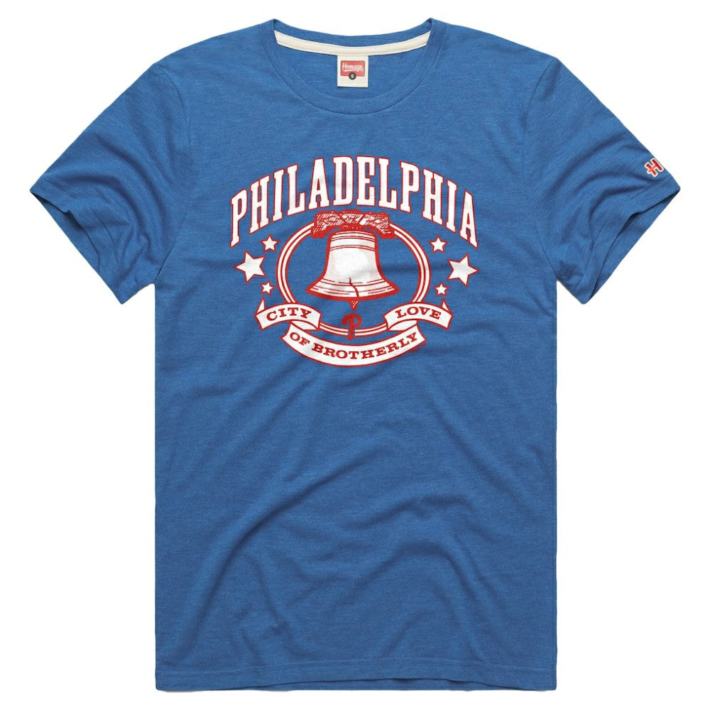 Royal Philadelphia Phillies Homage Tri-Blend Hyperlocal T-Shirt