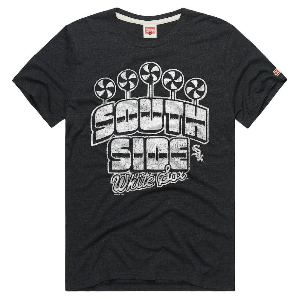Charcoal Chicago White Sox Homage Tri-Blend Hyperlocal T-Shirt