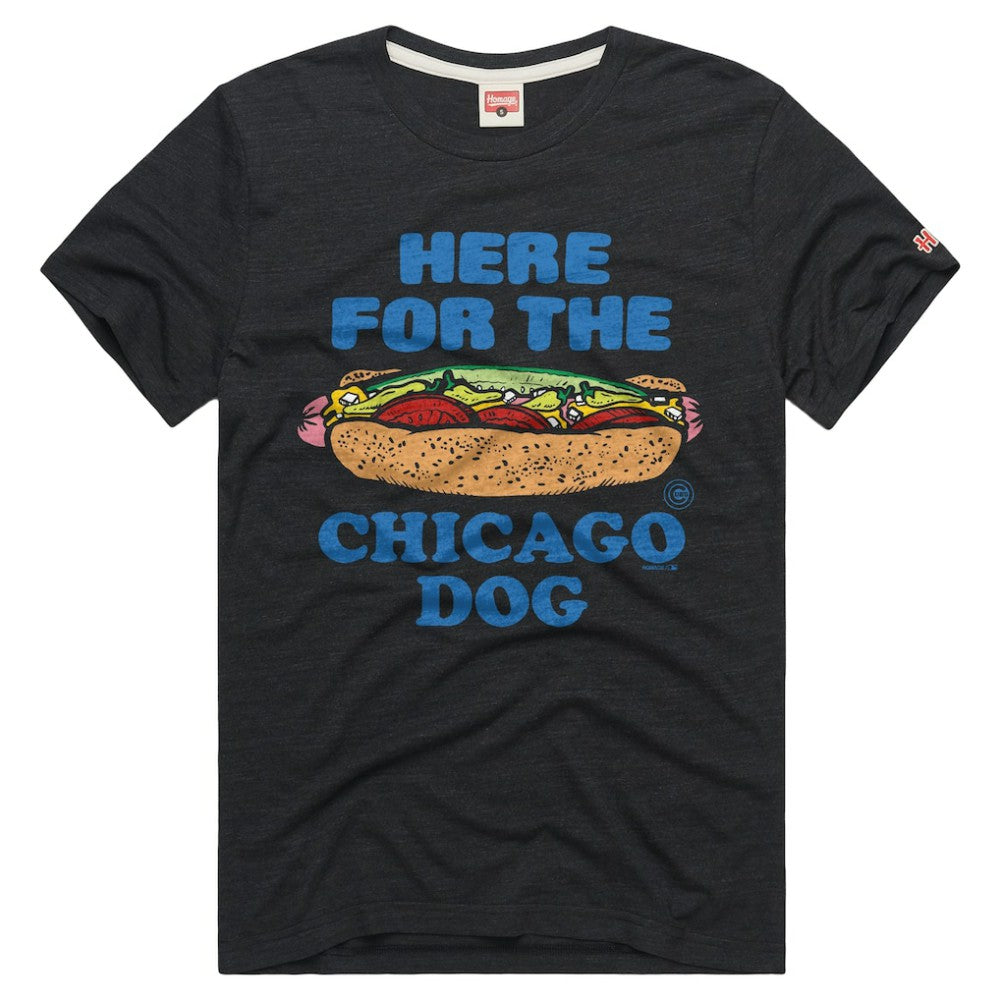 Charcoal Chicago Cubs Homage Tri-Blend Hyperlocal T-Shirt