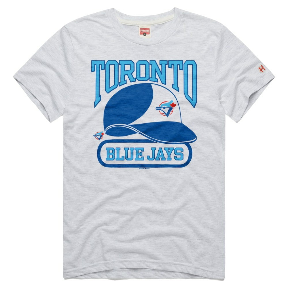 Ash Toronto Blue Jays Homage Tri-Blend Hyperlocal T-Shirt