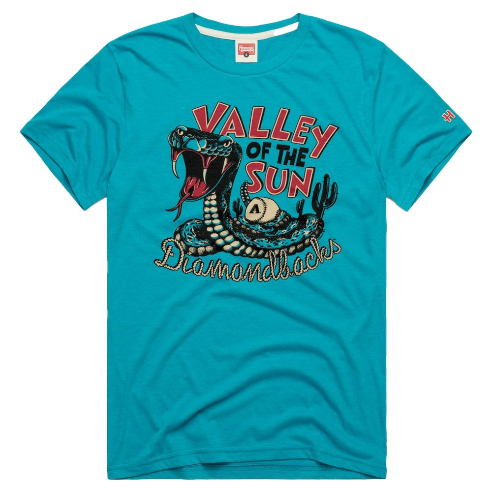 Teal Arizona Diamondbacks Homage Tri-Blend Hyperlocal T-Shirt