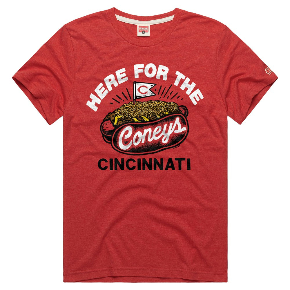 Red Cincinnati Reds Homage Tri-Blend Hyperlocal T-Shirt