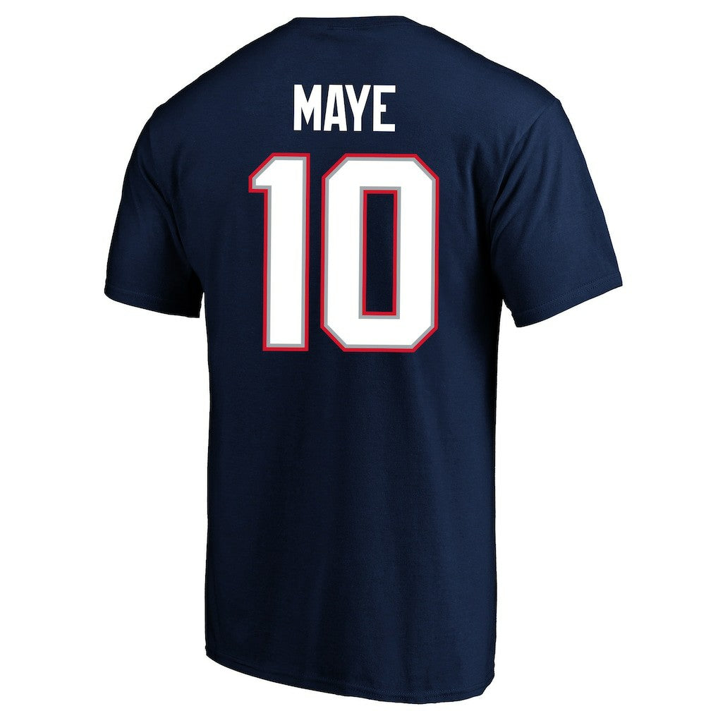 Drake Maye  Super Bowl LX Patch Big & Tall Name & Number T-Shirt - New England Patriots T-shirts