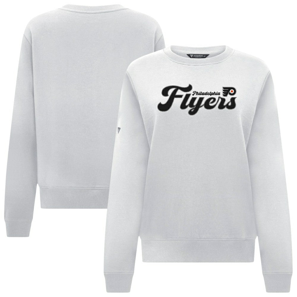NHL Philadelphia Flyers Levelwear Women's Yvette Big Script Tri-Blend Sweatshirt