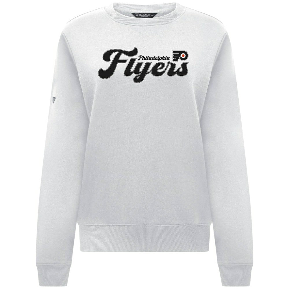 NHL Philadelphia Flyers Levelwear Women's Yvette Big Script Tri-Blend Sweatshirt