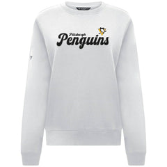 NHL Pittsburgh Penguins Levelwear Women's Yvette Big Script Tri-Blend Sweatshirt