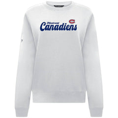NHL Montreal Canadiens Levelwear Women's Yvette Big Script Tri-Blend Sweatshirt