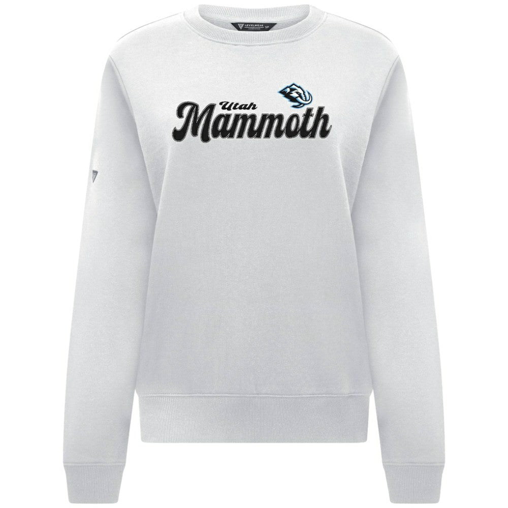 NHL Utah Mammoth Levelwear Women's Yvette Big Script Tri-Blend Sweatshirt