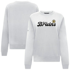 NHL Boston Bruins Levelwear Women's Yvette Big Script Tri-Blend Sweatshirt